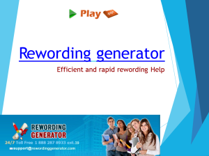 rewording generator ppt