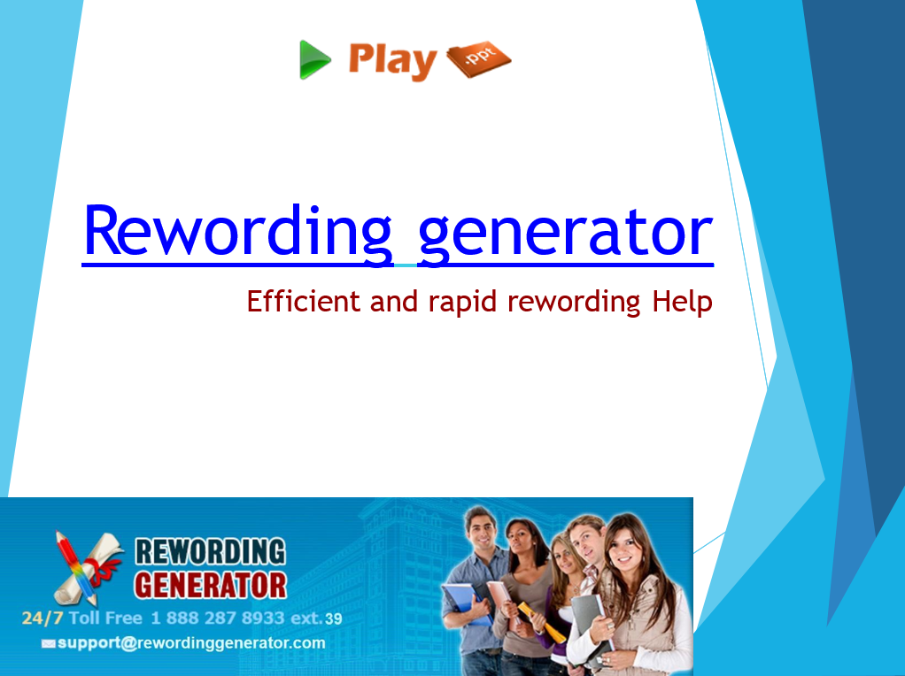 Rewording Generator PPT